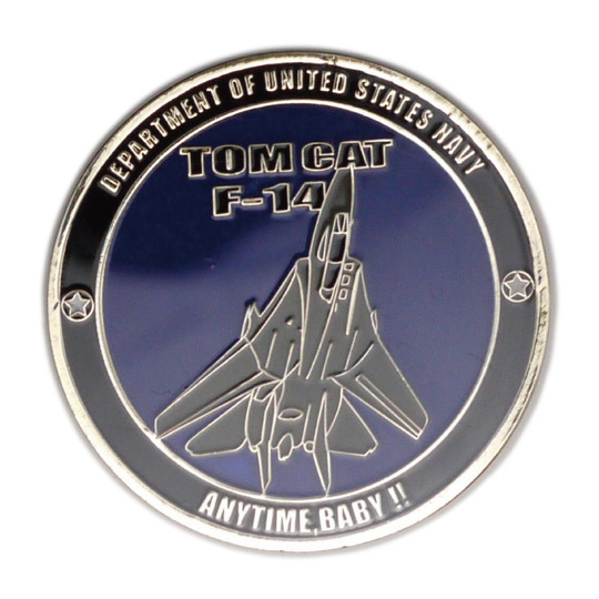 米軍グッズ チャレンジコイン アメリカ海軍 F-14 TOP GUN SANKICHI