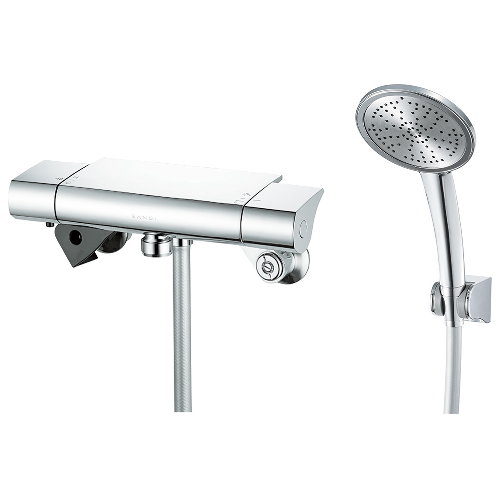 サーモシャワー混合栓 | 商品のご案内 | SANEI｜デザイン性に優れた水