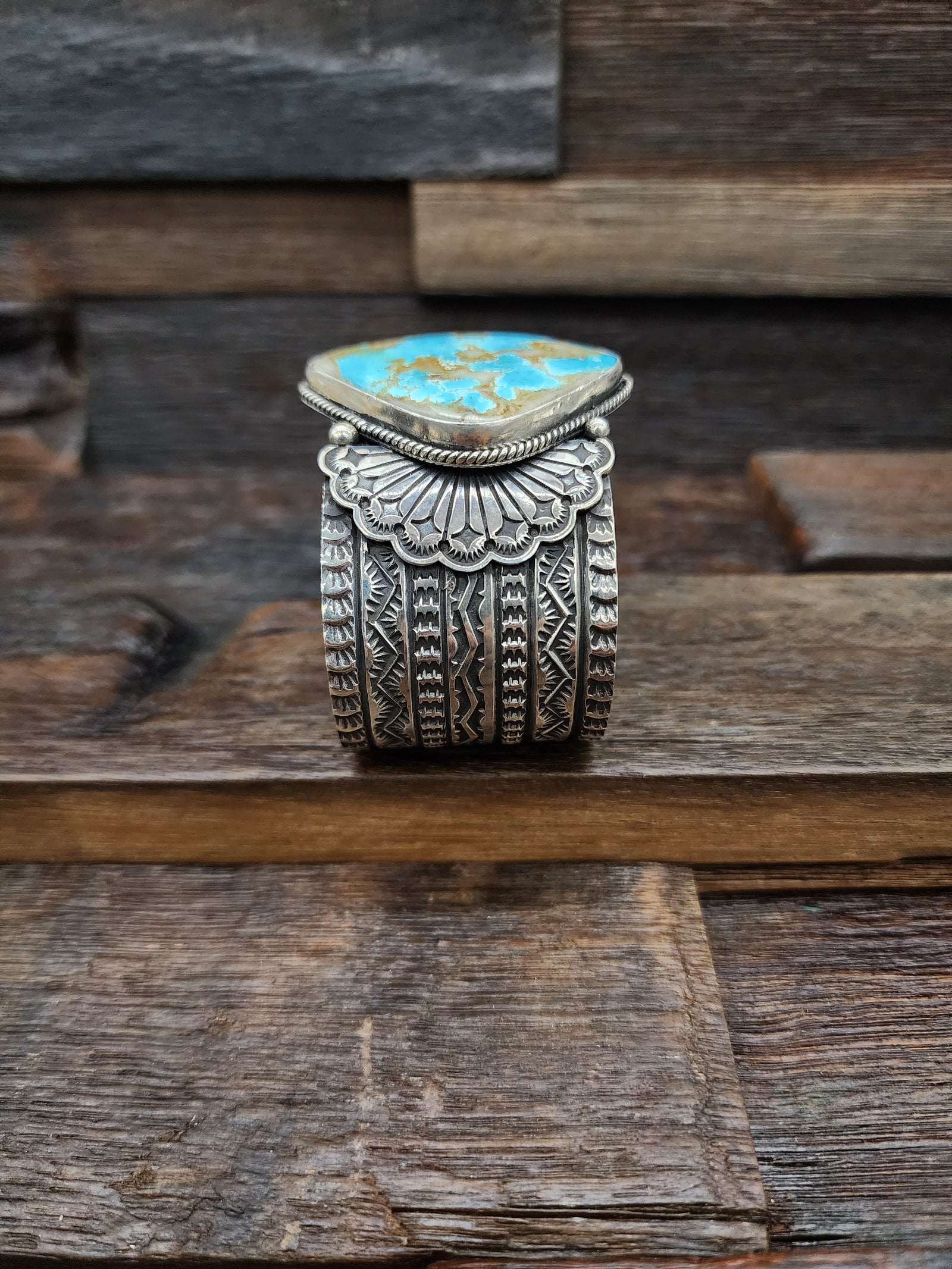 Sunshine Reeves Turquoise Cuff Bracelet – Santa Fe Silver Art
