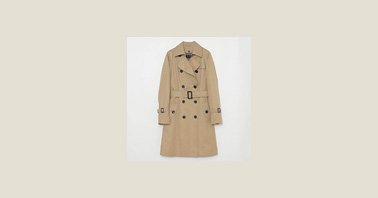 BLUE LABEL CRESTBRIDGE」トレンチコートに環境負荷の低い原材料を使用