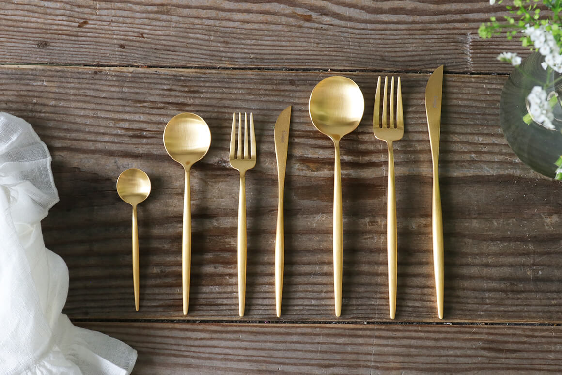 CutipolカトラリーMOON MATTE GOLD クチポール ～ サラグレース