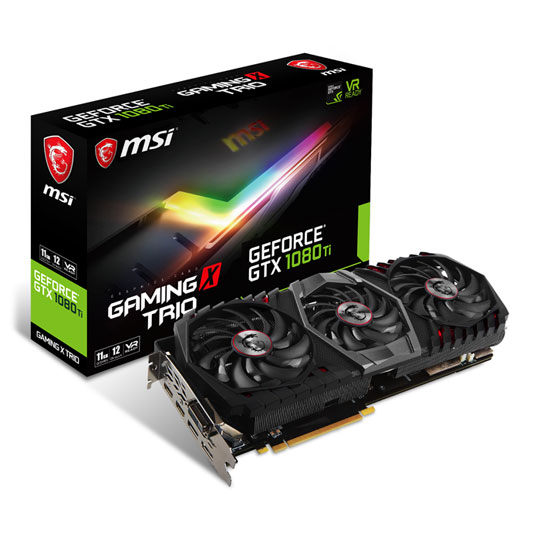 MSI NVIDIA GeForce GTX 1080 Ti 11GB GAMING X TRIO LN84892