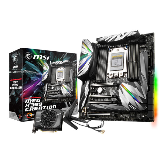 MSI AMD Threadripper MEG X399 CREATION E-ATX TR4 Motherboard