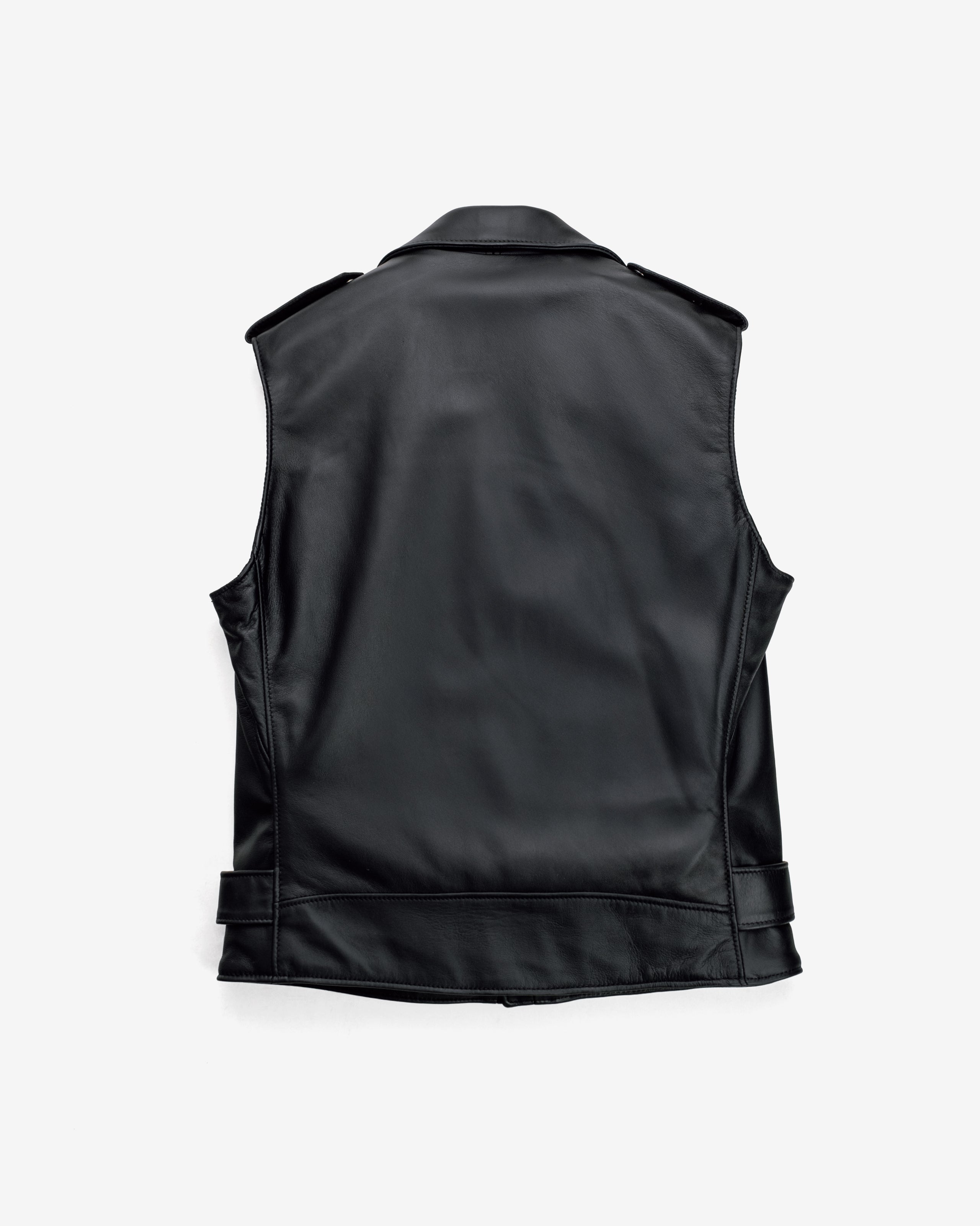 213V | Lambskin Asymmetrical Vest – Schott N.Y.C.
