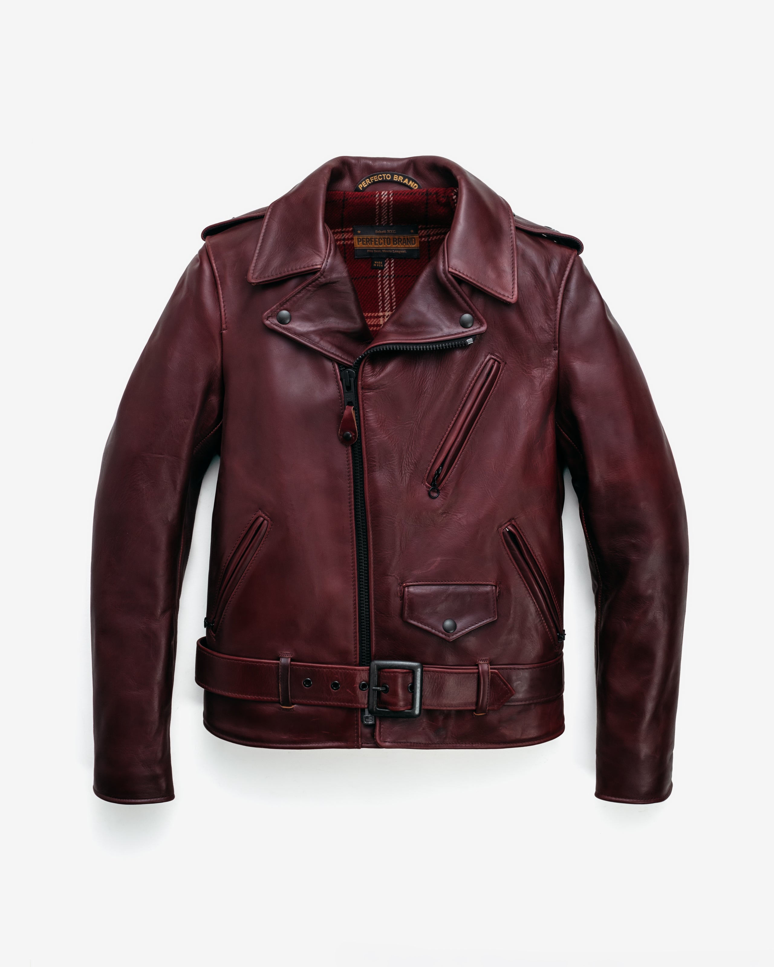 P613S | Horween 'One Star' Cowhide Perfecto® Motorcycle Jacket