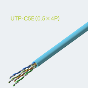 Cat5e UTP-C5E 0.5mm X 4P パステルブルー 300m巻: 通信ケーブル - 蛙屋