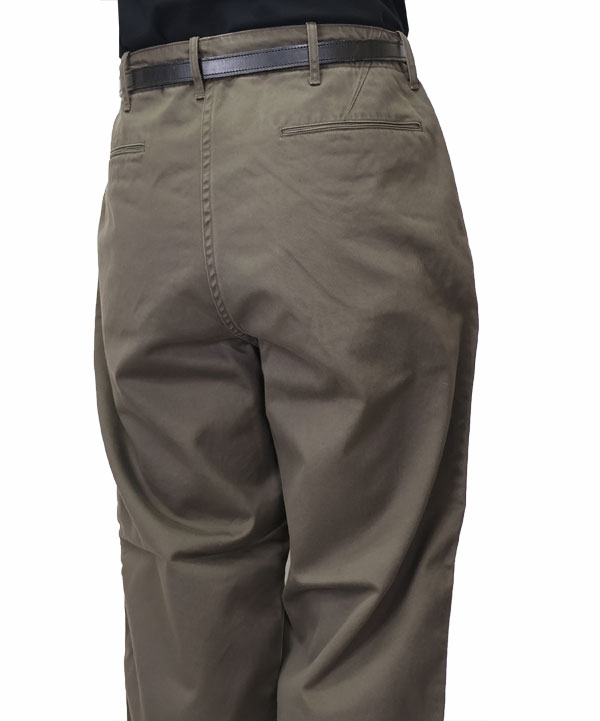 Scye BASICS サイベーシックス コットンチノクロス ミリタリーパンツ