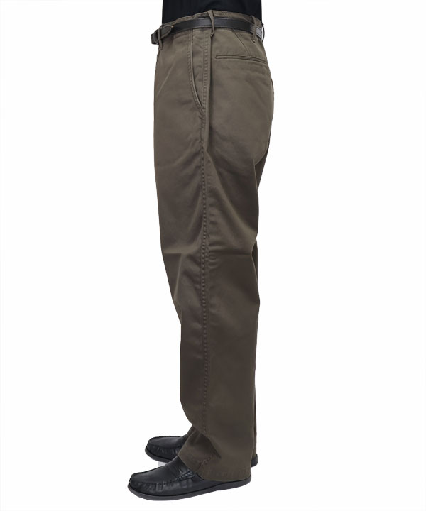 Scye BASICS サイベーシックス コットンチノクロス ミリタリーパンツ