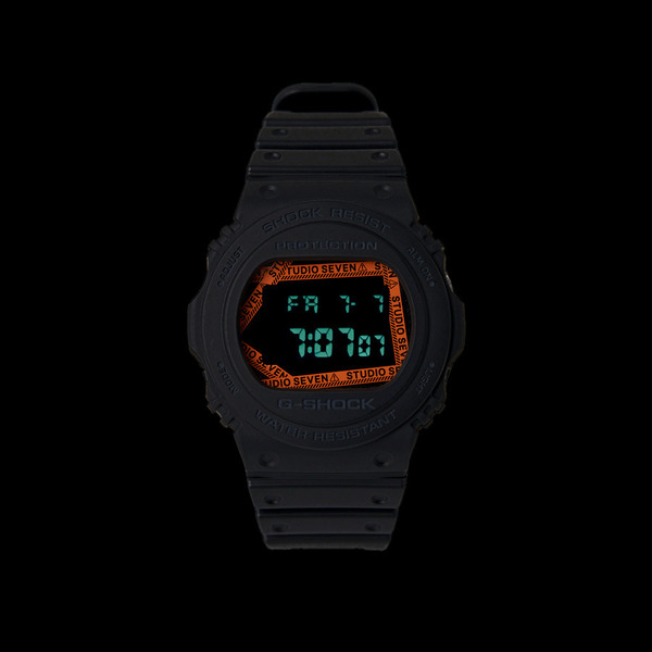 STUDIO SEVEN X CASIO CAUTION LOGO G-SHOCK DW-5750 | STUDIO SEVEN