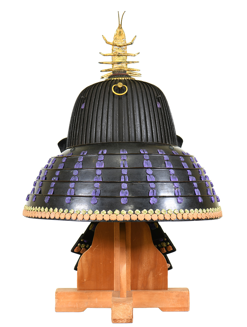 兜 鉄錆地六十二間筋兜 面頬付 (BU-020321)｜刀・日本刀の販売なら日本