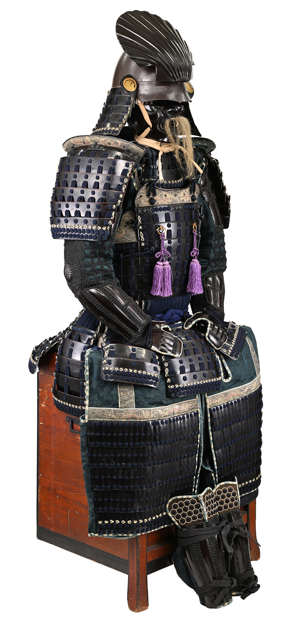 甲冑/鎧 鉄黒漆塗紺糸素懸威五枚胴具足(BU-070623)｜刀・日本刀の販売
