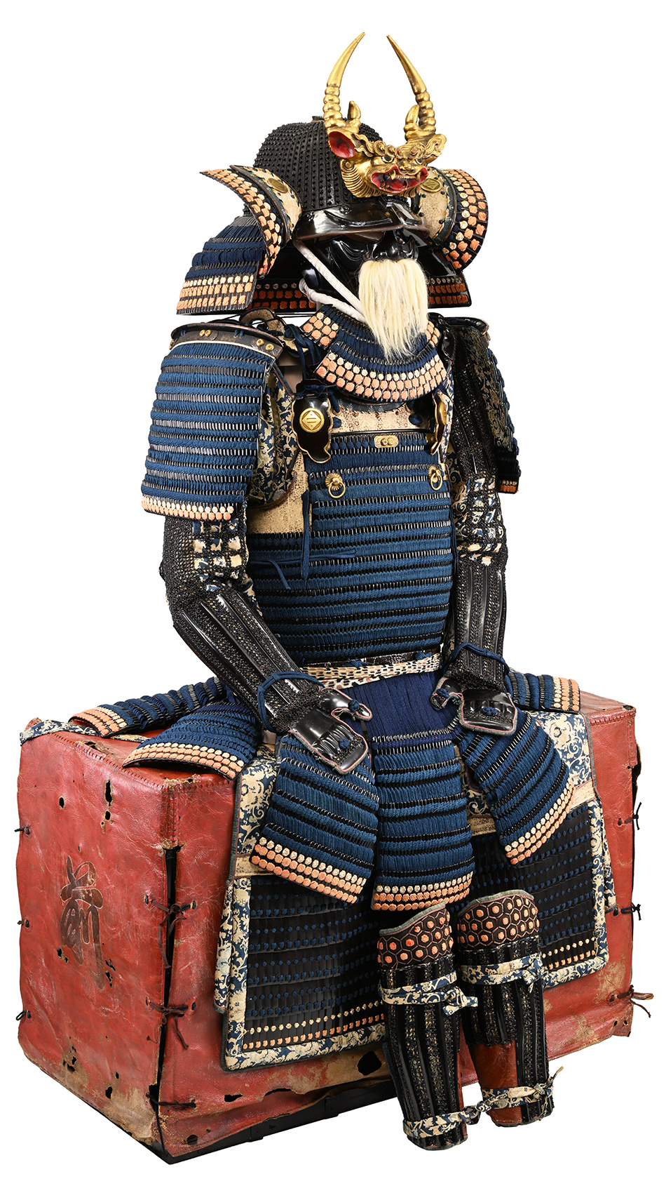 甲冑/鎧 黒漆塗本小札紺糸毛引威二枚胴具足(BU-070123)｜刀・日本刀の