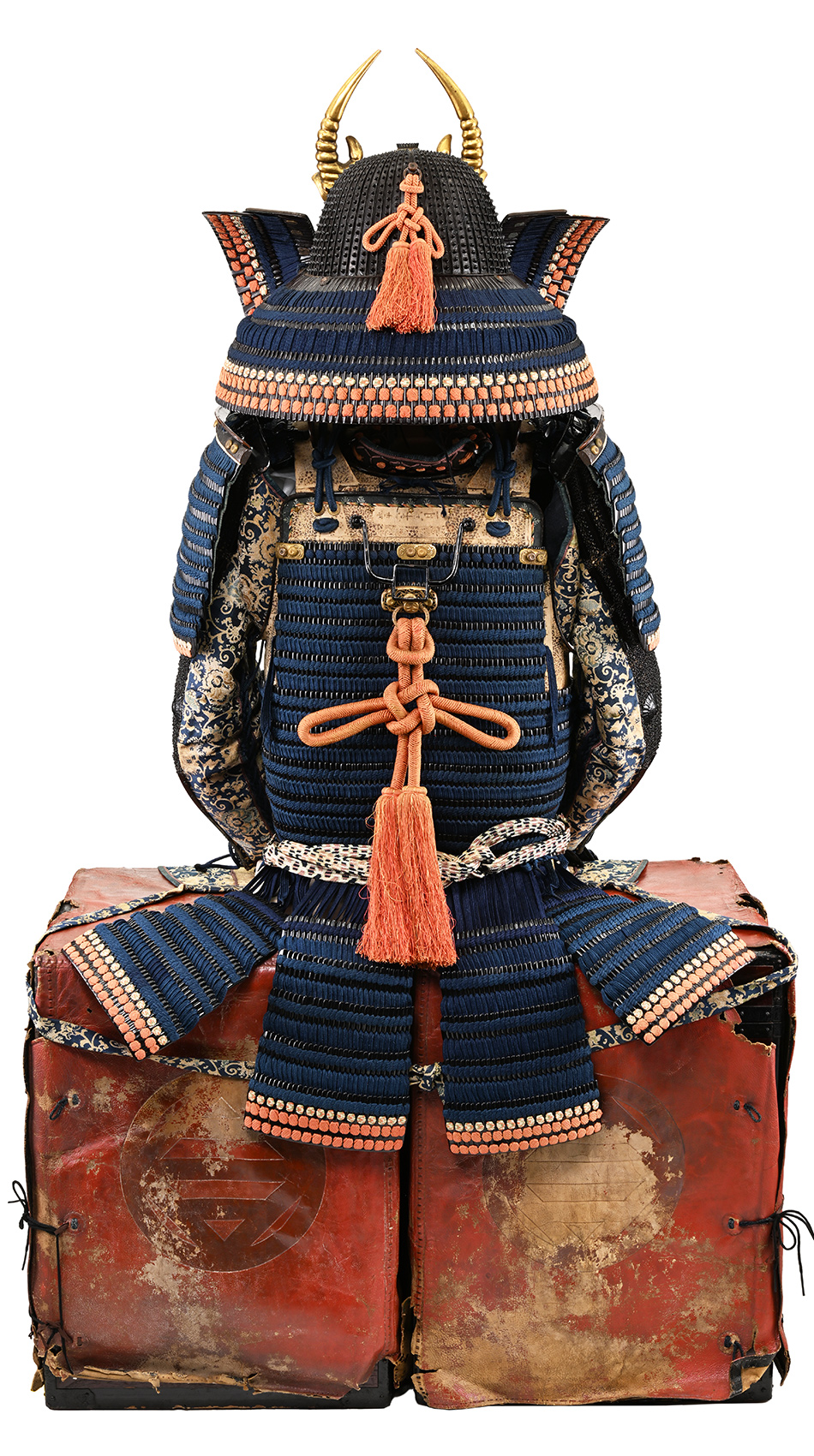 甲冑/鎧 黒漆塗本小札紺糸毛引威二枚胴具足(BU-070123)｜刀・日本刀の