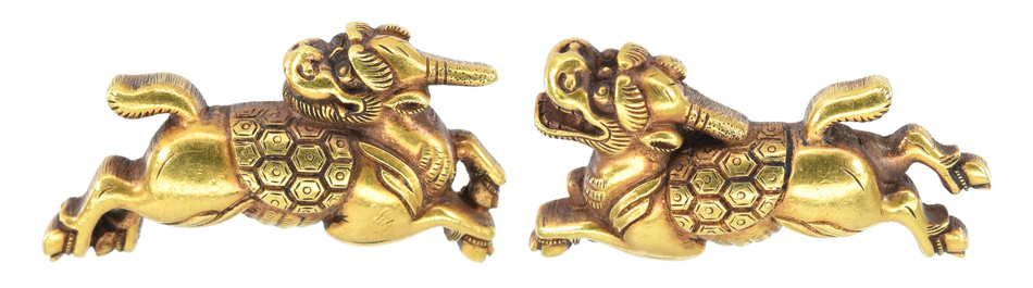 目貫 無銘 後藤 犀図目貫(ME-011224)｜刀・日本刀の販売なら日本刀専門