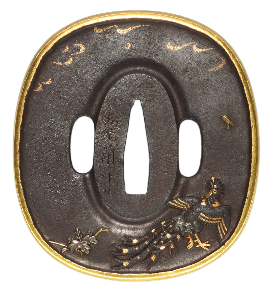 鍔 銘 松尾蘭斎刀 桐鳳凰図 (TU-041025)｜刀・日本刀の販売なら日本刀