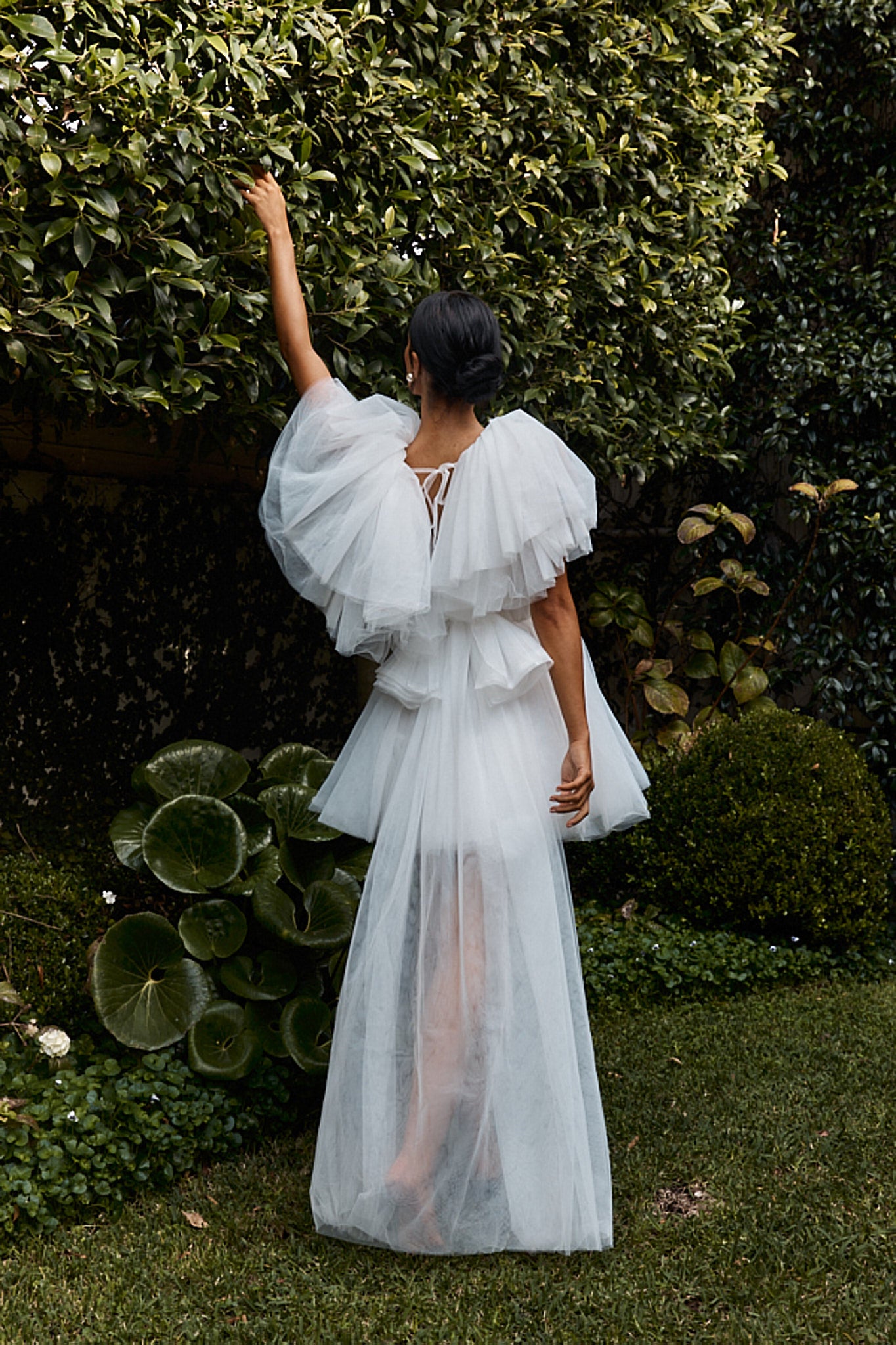 Shop the Star Power Tulle Train Mini Dress White