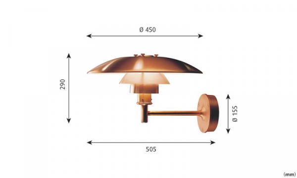 要電気工事・屋外使用可】PH ウォールランプLouis Poulsen（ルイス