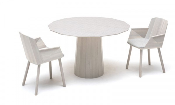 カラーウッドサイドアームチェア / グレインベージュKarimoku New