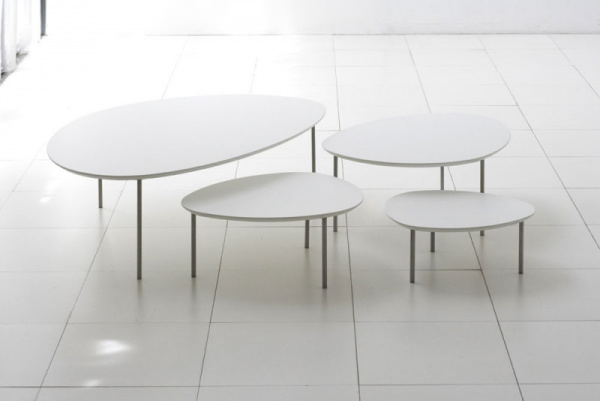 アウトレット60%OFF】エクリプステーブルS / ホワイト H20cmSTUA