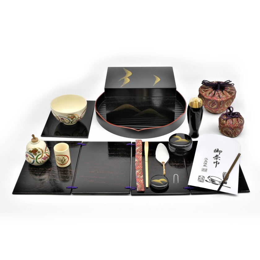 茶道具 茶箱（ちゃばこ）セット 茶箱セット一式 掻合遠山 月点前 収納