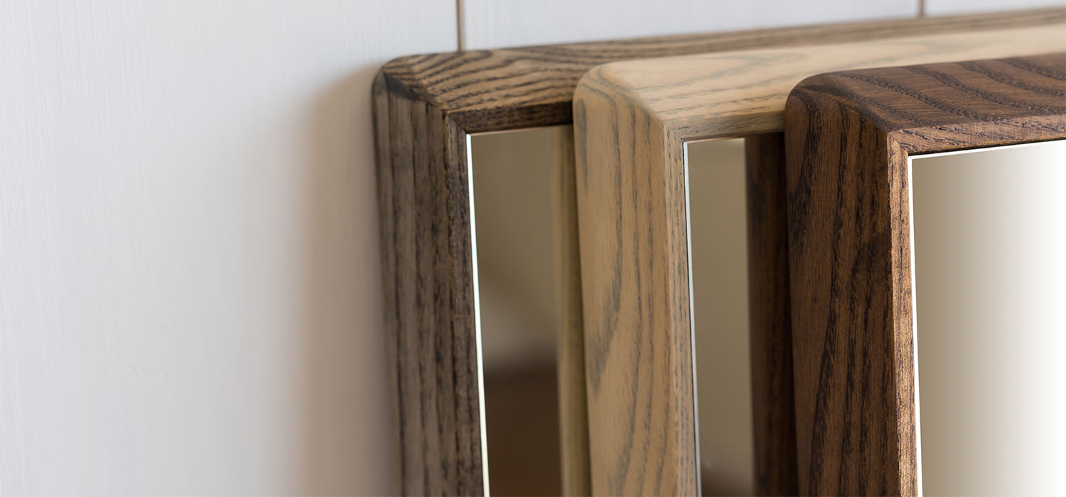 ステラ ウォールナット ウォールミラー W64×88 壁掛け 全身 鏡