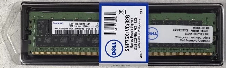 Dell AB257620 32GB DDR4 3200MHz PC4-25600 ECC Reg Memory New
