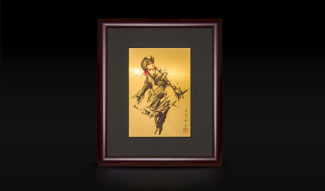 墨絵アーティスト 西元祐貴氏による、hideの純金製の額が販売開始！丨
