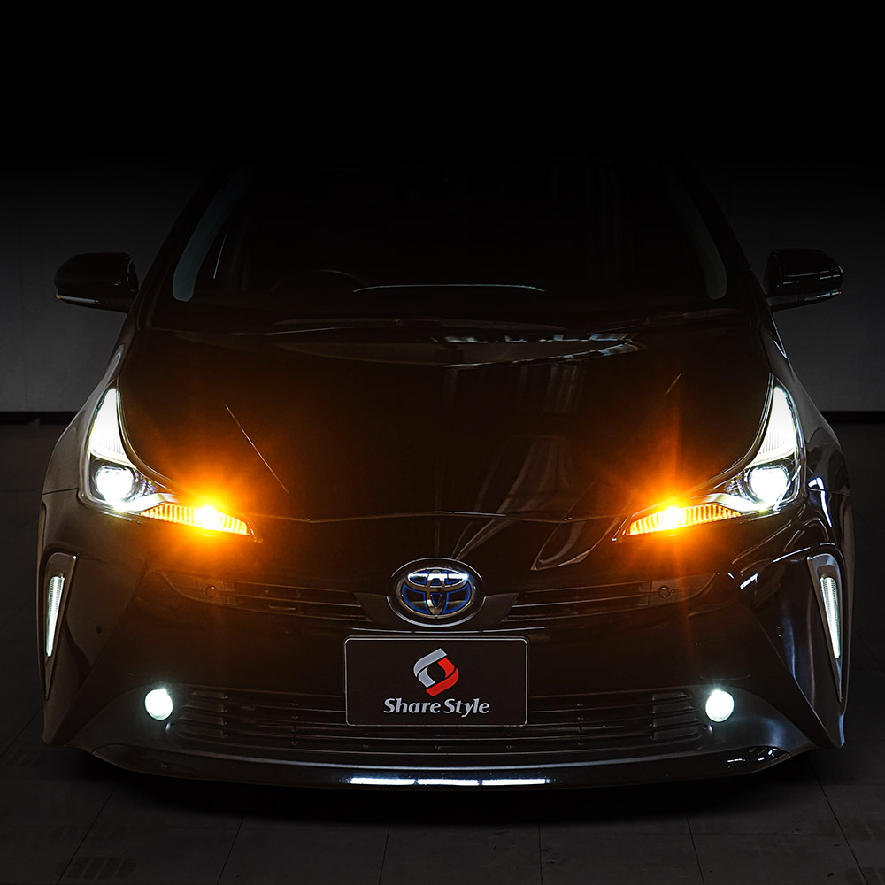 トヨタ車両 専用 2色切替 ハイフラ 抵抗内蔵 ウィンカーランプ 2p A