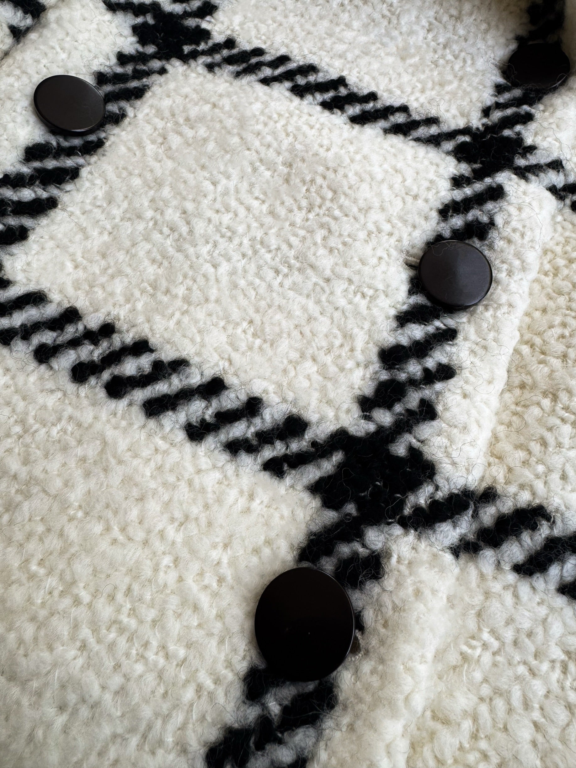 big check BISHU pure wool coat – shéller / シェリエ