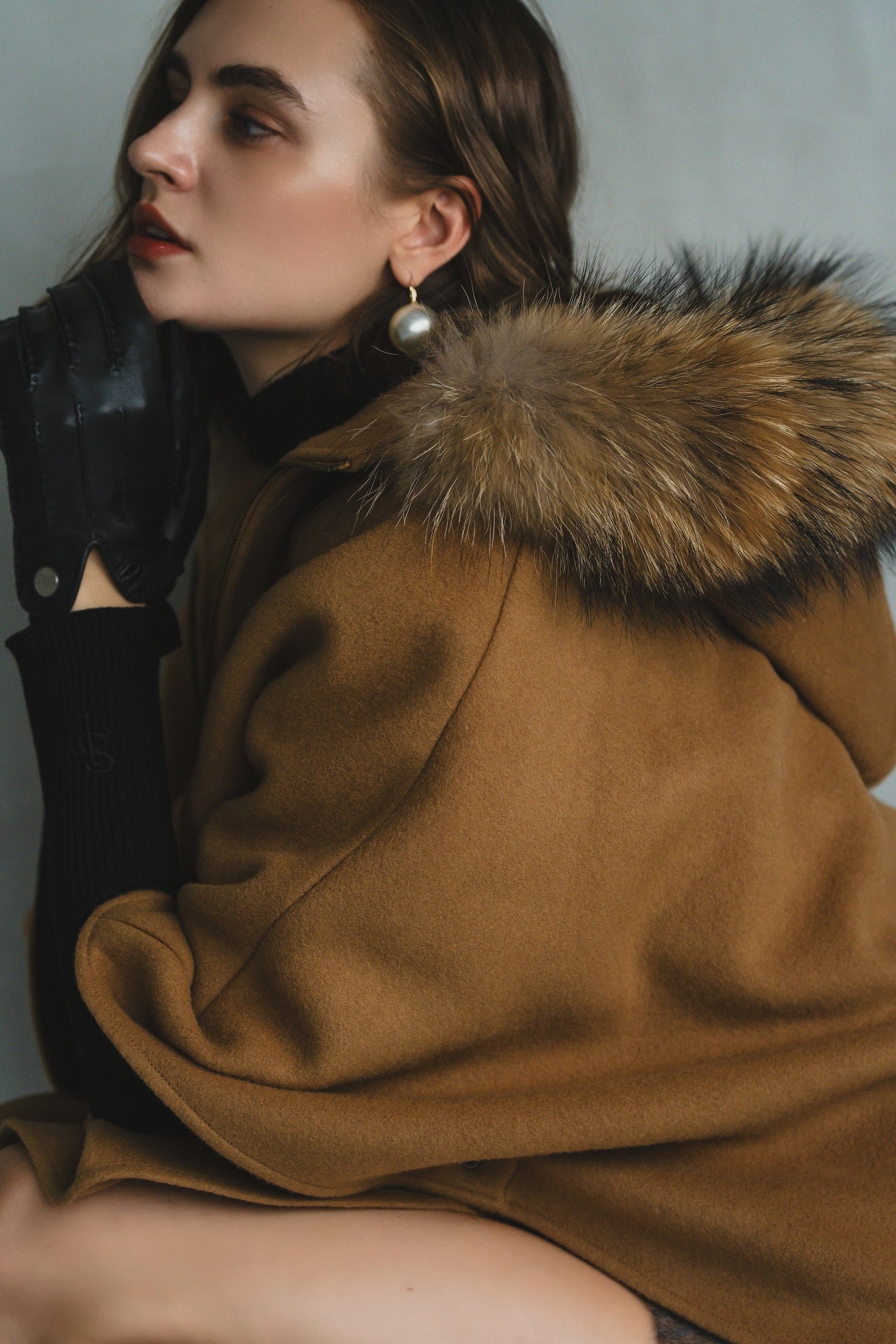 FOX fur cape coat – shéller / シェリエ