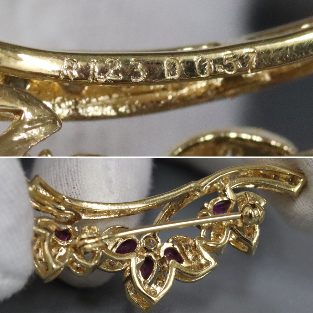 ジュエリー・アクセサリー ノーブランド K18ルビーダイヤモンド