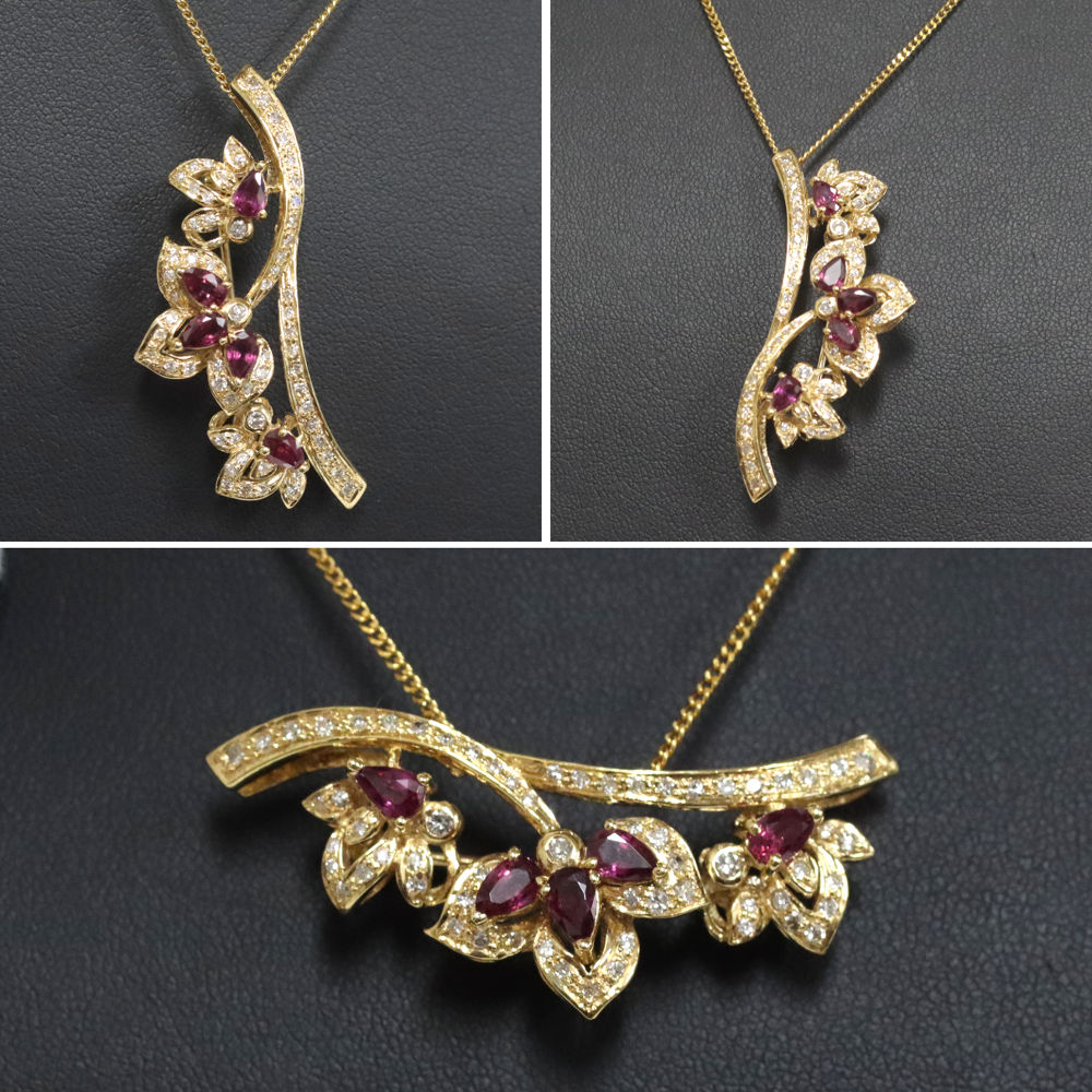 ジュエリー・アクセサリー ノーブランド K18ルビーダイヤモンド