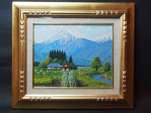 門脇六彦 「風景」 額縁付油絵 F4号 EYURIKA｜暮らしを彩る骨董品