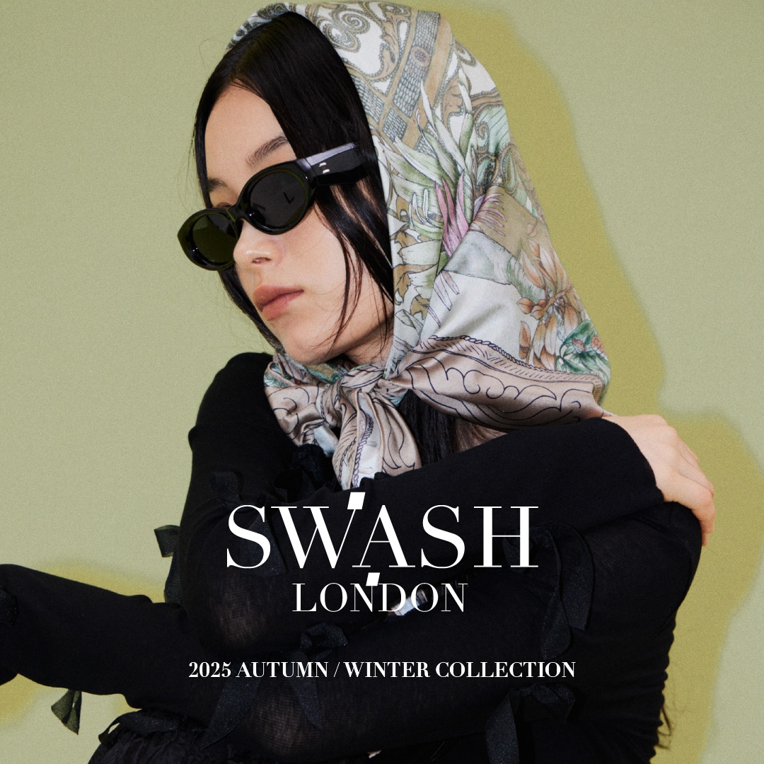 ユーモアと詩心あふれる幻想的なスカーフを提案する「SWASH LONDON」の2025