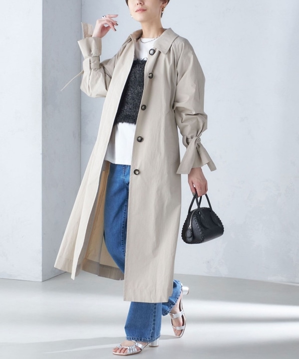 手洗い可能〉ロング ステンカラー コート 24SS ◇｜ SHIPS 公式サイト