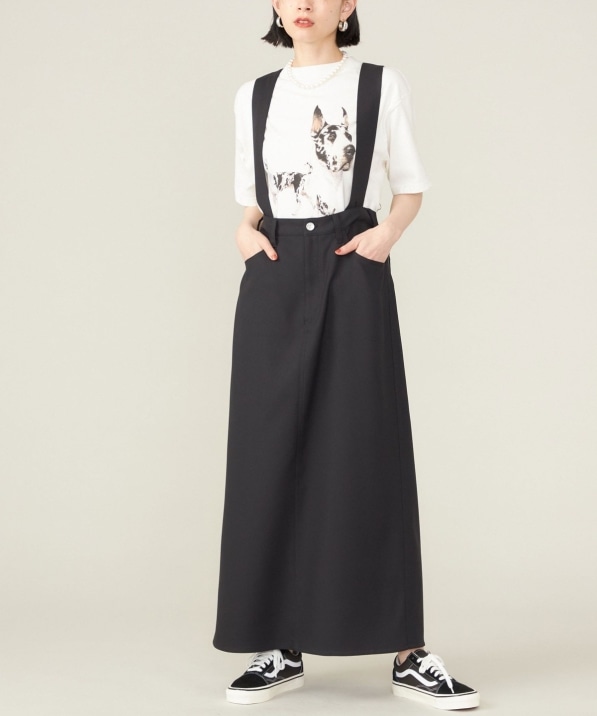 SHIPS NINE CASE:〈手洗い可能〉サスペンダー スカート ◇｜ SHIPS