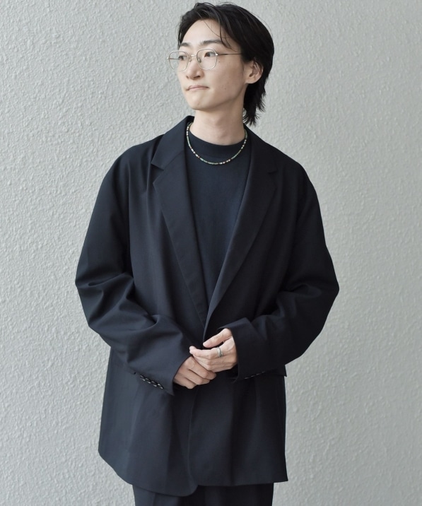 SHIPS any: オーバーサイズ ウール混 ダブルジャケット (セットアップ