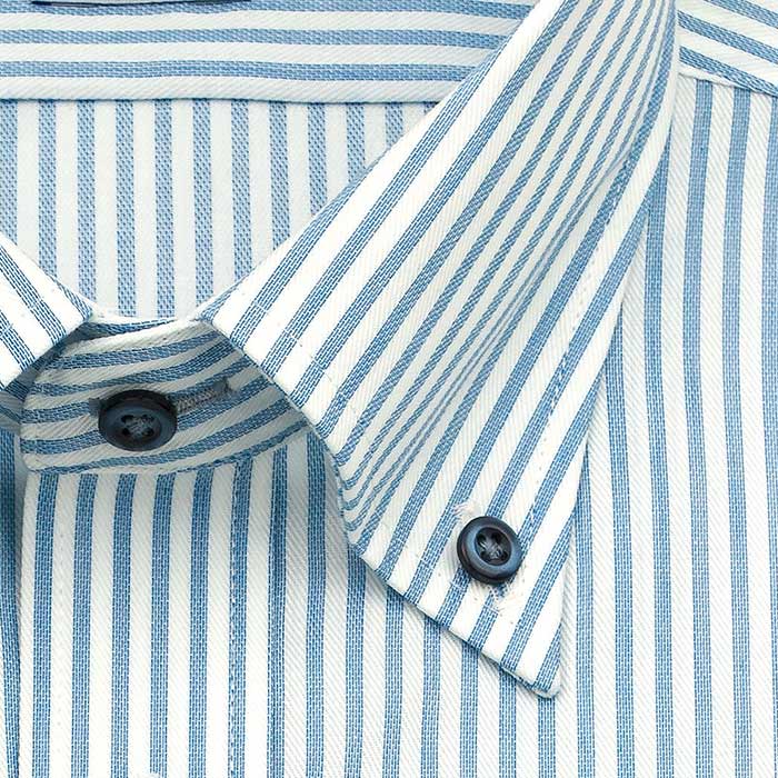 ワイシャツ ストライプ ブルー 吸水速乾 SMC| CHOYA SHIRT（チョーヤ