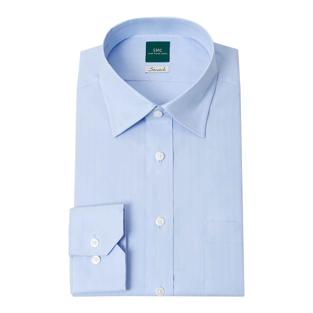 ワイシャツ ストライプ グレー SMC｜CHOYA SHIRT（チョーヤシャツ