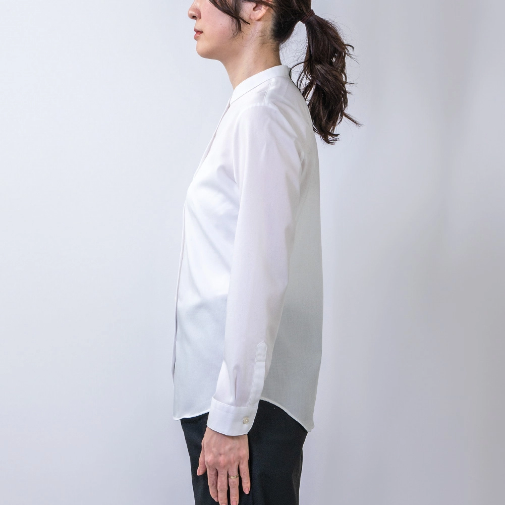 ブラウス 無地 ホワイト CHOYA SHIRT FACTORY｜CHOYA SHIRT（チョーヤ