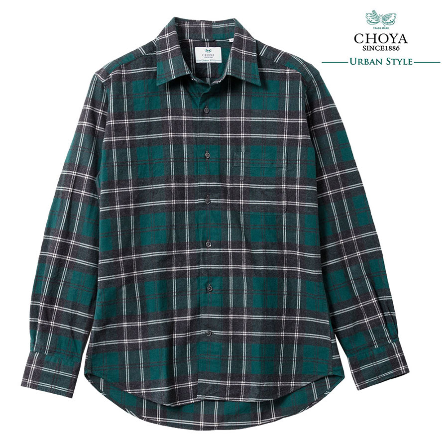CHOYA URBAN STYLE カジュアルシャツ フランネルシャツ 長袖