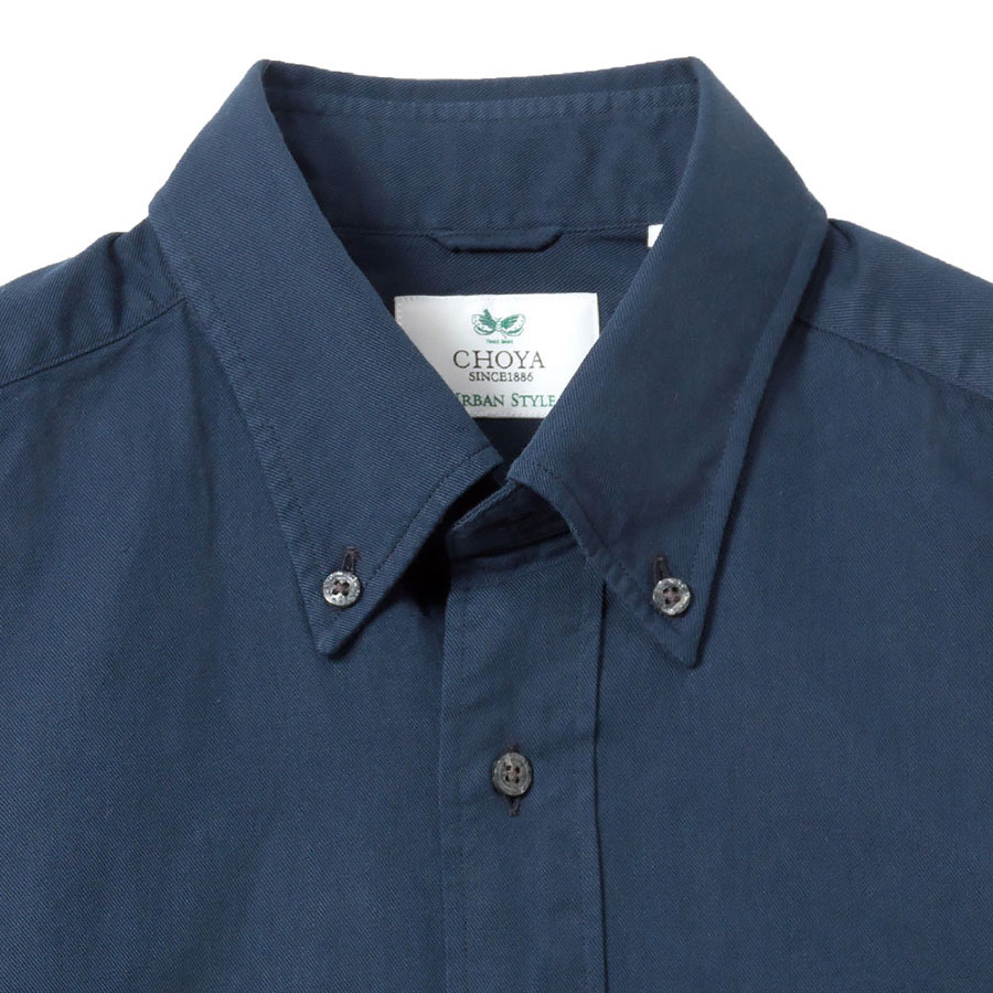 CHOYA URBAN STYLE カジュアルシャツ 綿100％ コットン 長袖 ボタン