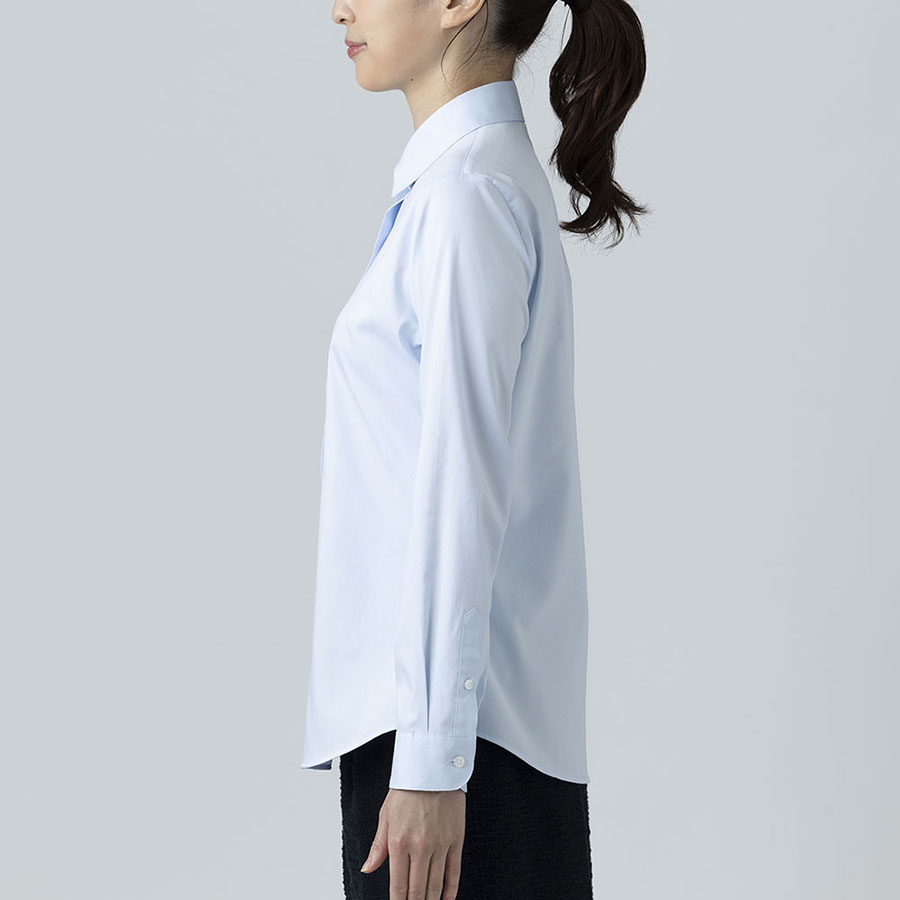 無地 ブルー ツイル UVカット GRACE FIELD（ラッピング不可）｜SHIRT