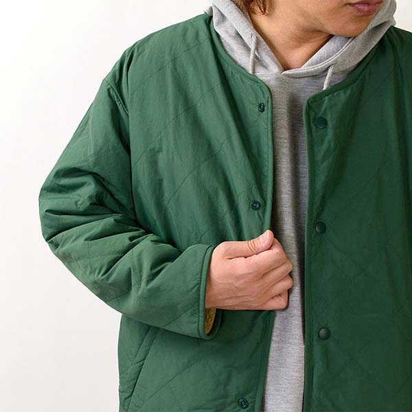 GERRY リバーシブル ノーカラー ボア フリース ジャケット ユニ