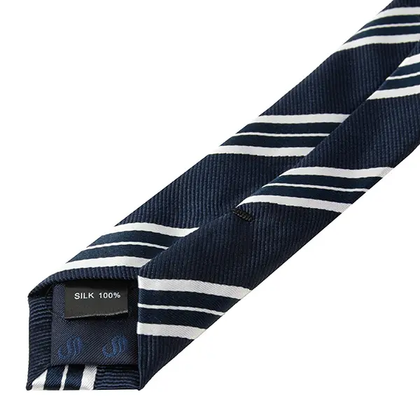 ネクタイ シルク100％ 8センチ レジメンタル ネイビー 紺 プレゼント