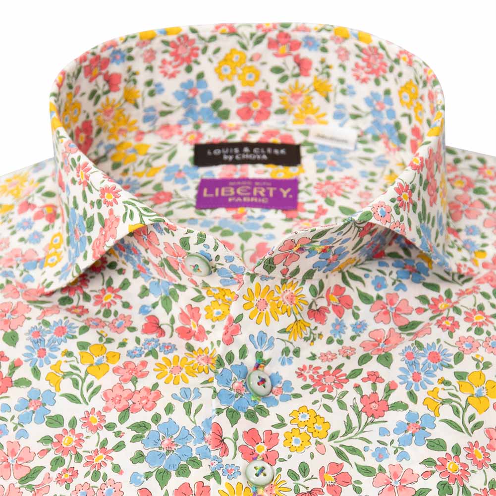 ワイシャツ 花柄 プリント マルチカラー LOUIS & CLERK｜STYLE WORKS
