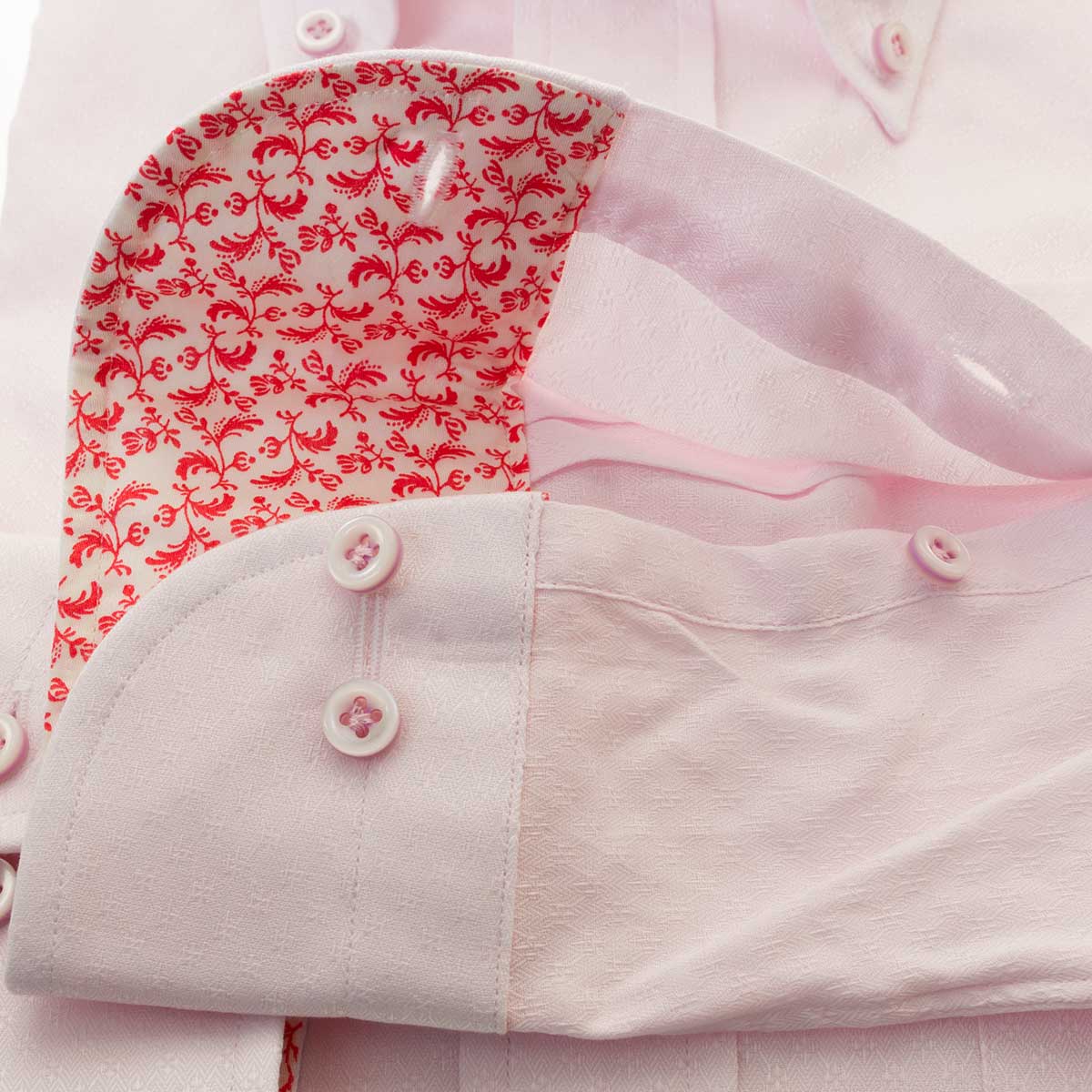 ワイシャツ チェック ピンク ジャカード | STYLE WORKS（スタイル