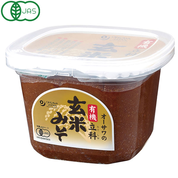 オーサワの有機立科豆みそ（650g）カップ【オーサワジャパン】