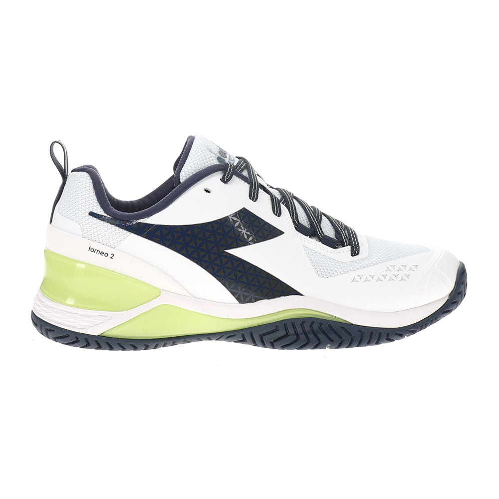 Shop Blue, White Mens Blushield Torneo 2 All Ground Tennis Shoes