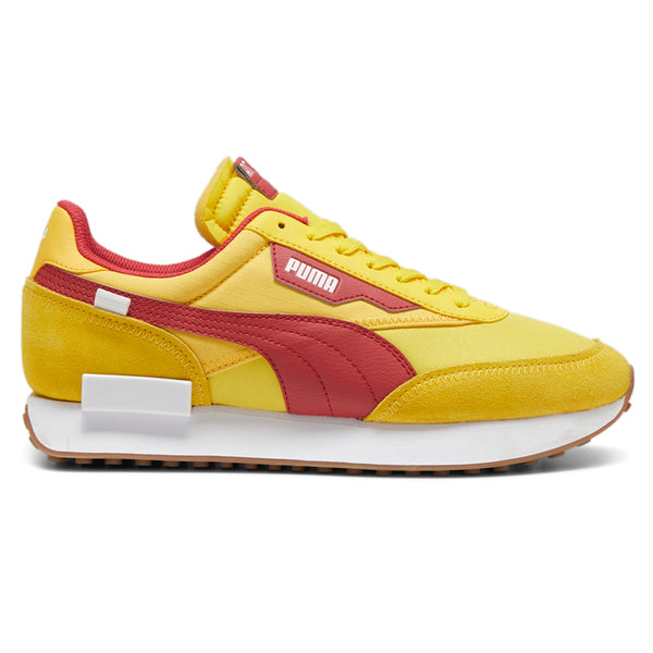 Shop Yellow Mens Puma Future Rider Play On Lace Up Sneakers